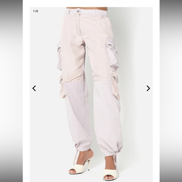 $598 John Elliott Women's US Small Relaxed Cargo Work Pant in Washed Orchid S - Picture 3 of 15